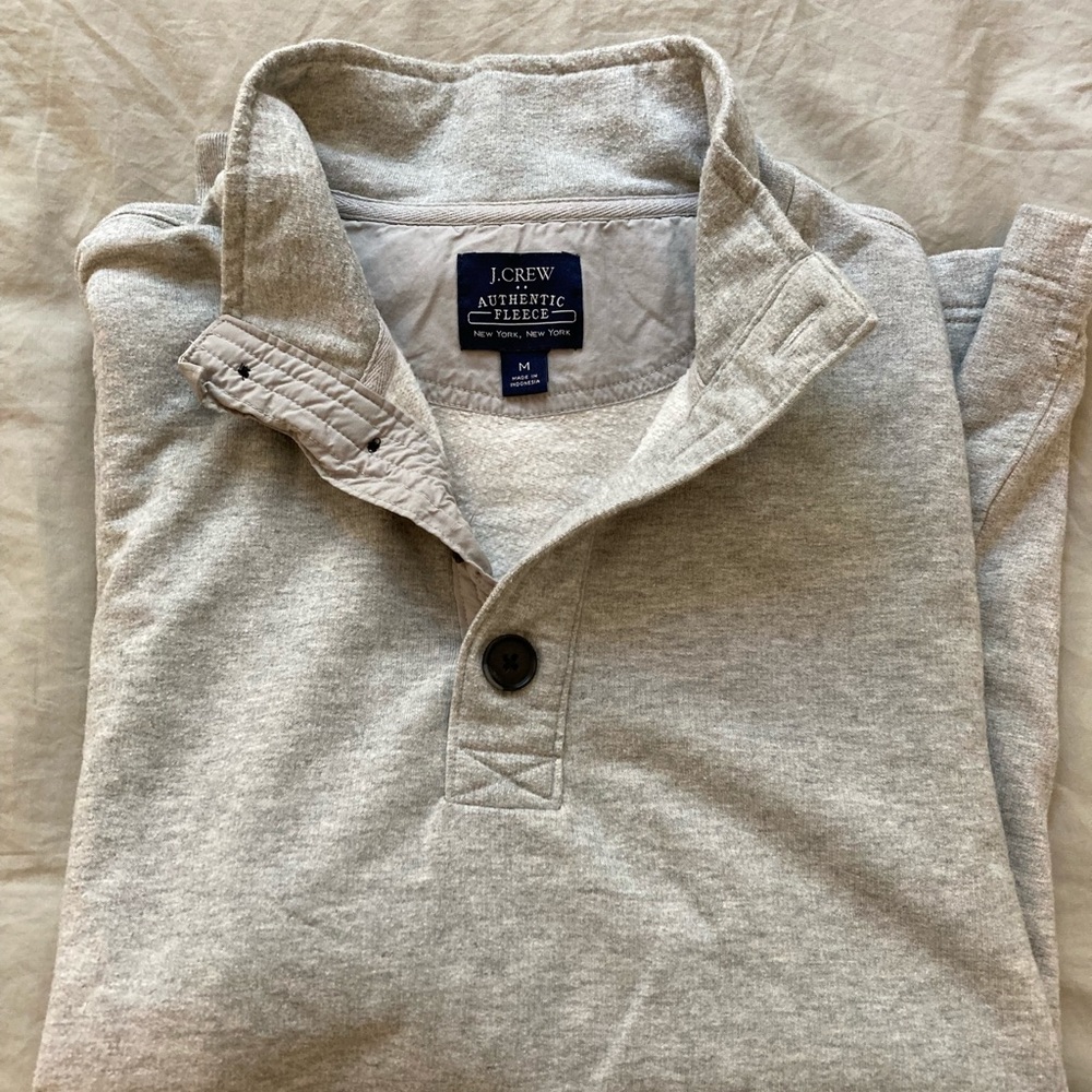 J Crew Authentic Fleece Sweater Men’s